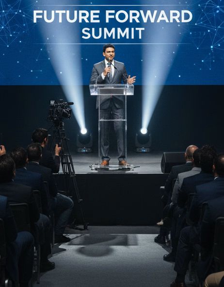 Instructor at award ceremony